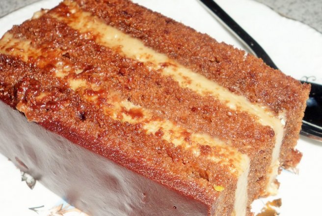 Prajitura cu ciocolata si crema de cafea