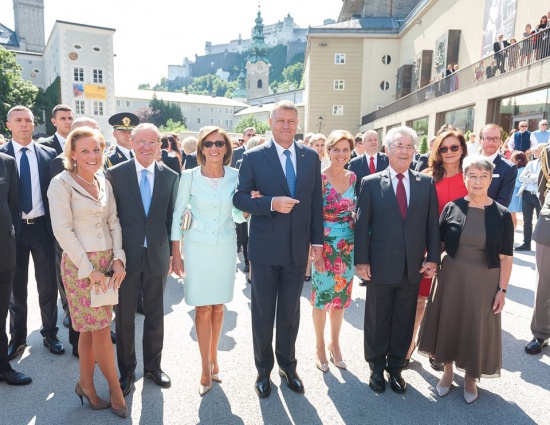 Președintele Klaus Iohannis a participat la deschiderea oficială a Festivalului de la Salzburg