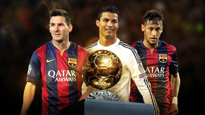 Lionel Messi, Cristiano Ronaldo și Neymar, finaliștii anchetei Balonul de Aur