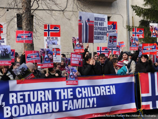 Un protest de solidaritate cu familia Bodnariu va avea loc pe 26 decembrie în fața ambasadei Norvegiei la Madrid