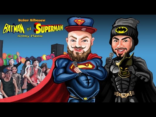 Boier Bibescu şi-a făcut fiul vedetă în clipul “Batman și Superman”