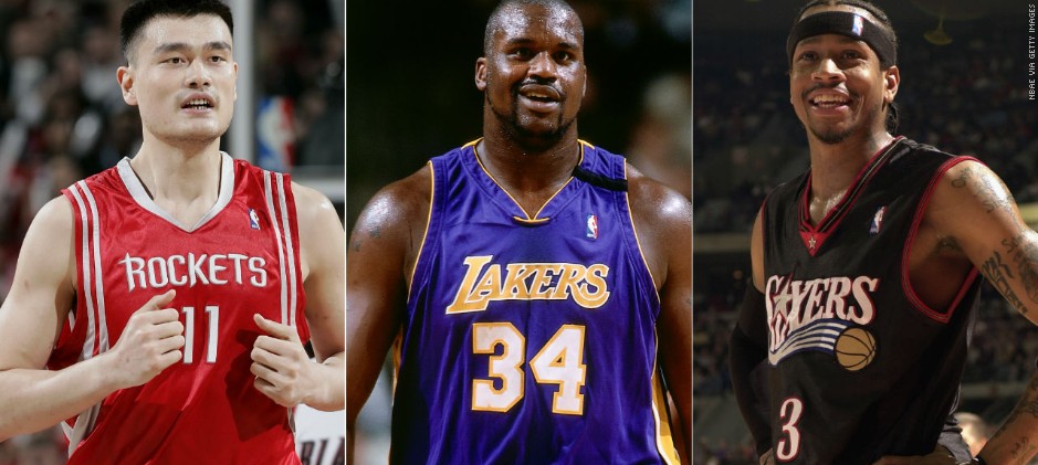 Baschet: Shaquille O’Neal, Allen Iverson și Yao Ming în Hall of Fame