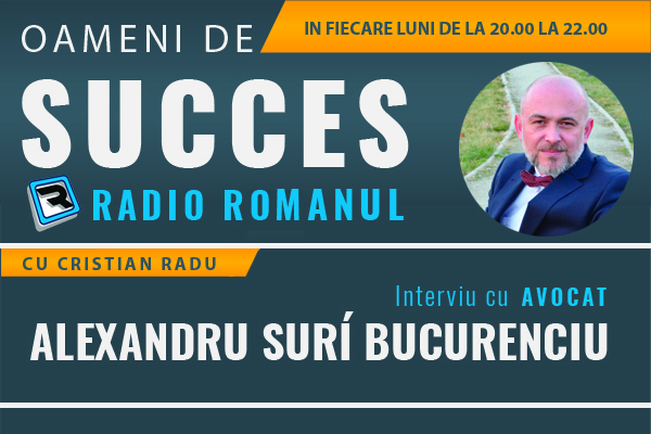 Avocat Alexandru Surí Bucurenciu invitat la Oameni de Succes