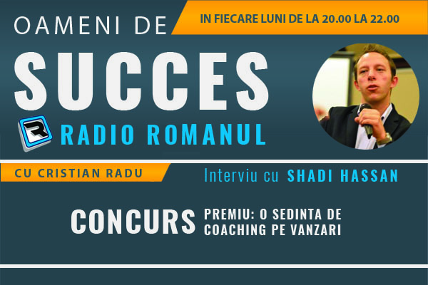 Câștigă o ședință de coaching în vânzări cu Shadi Hassan, află ce ai de făcut?