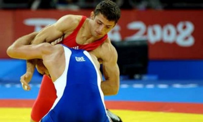 Luptătorul român Gheorghiță Ștefan, medaliat cu bronz la JO 2008