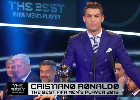Gala FIFA – Portughezul Cristiano Ronaldo, cel mai bun jucător al anului 2016