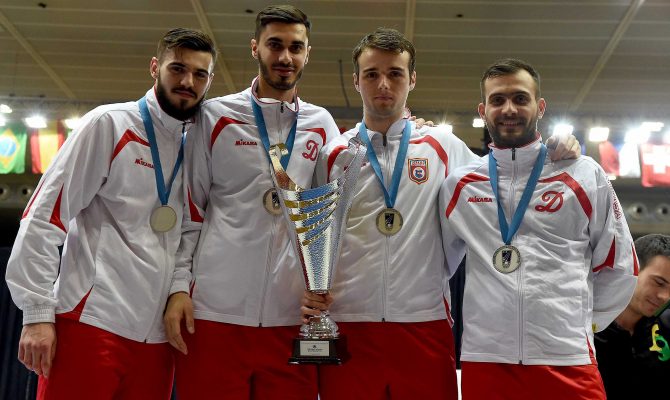 Scrimă: CS Dinamo, locul doi la Cupa Europei la sabie masculin