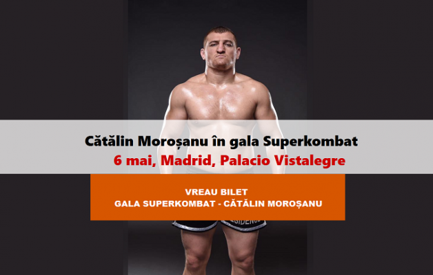 CUMPĂRĂ BILET: Moroșanu va lupta, la Superkombat Madrid, cu gigantul polonez Krupadziorow