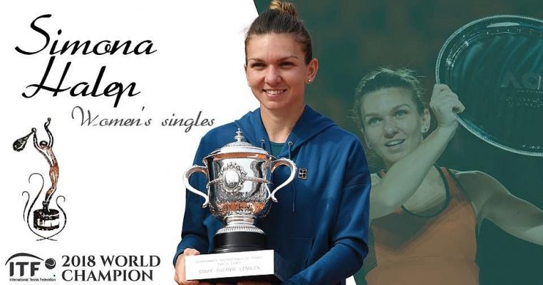VIDEO Tenis: Simona Halep a primit trofeul de campioană mondială ITF pe 2018