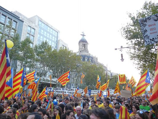 Manifestaţie test pentru separatiştii catalani