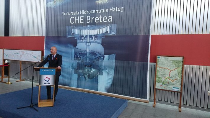 Hunedoara: Hidrocentrala Bretea, de pe râul Strei, inaugurată oficial; investiţia se ridică la 50 de milioane de euro
