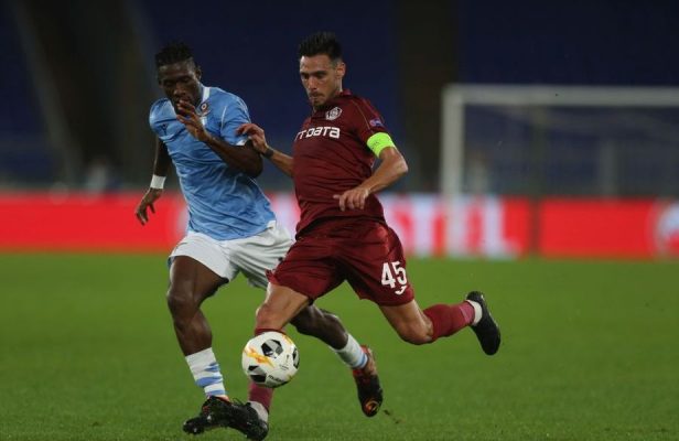 Fotbal: CFR Cluj, învinsă de Lazio cu 1-0, în Europa League