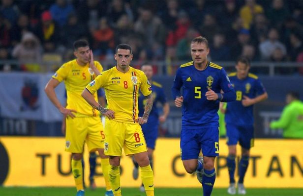 Fotbal: România, învinsă clar de Suedia, cu 2-0, ratează calificarea din preliminariile EURO 2020