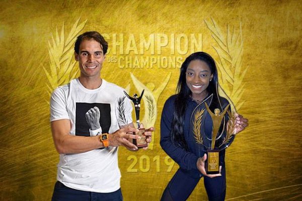 Rafael Nadal şi Simone Biles, Campionii Campionilor în 2019, potrivit L’Equipe