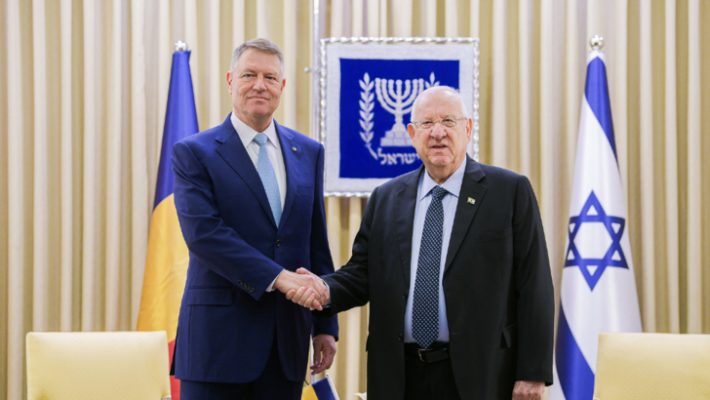 Preşedintele Iohannis, primit de omologul său israelian