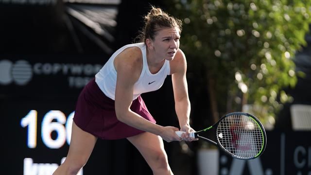 Tenis: Simona Halep, mulţumită de jocul său, la primul meci al sezonului