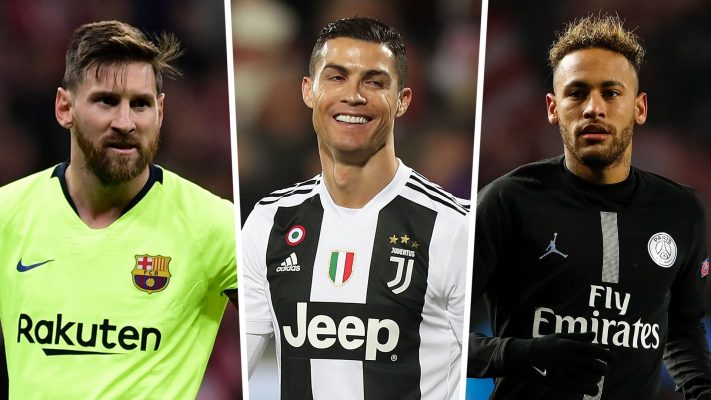 Fotbal: Lionel Messi, Cristiano Ronaldo şi Neymar rămân în topul celor mai bine plătiţi jucători