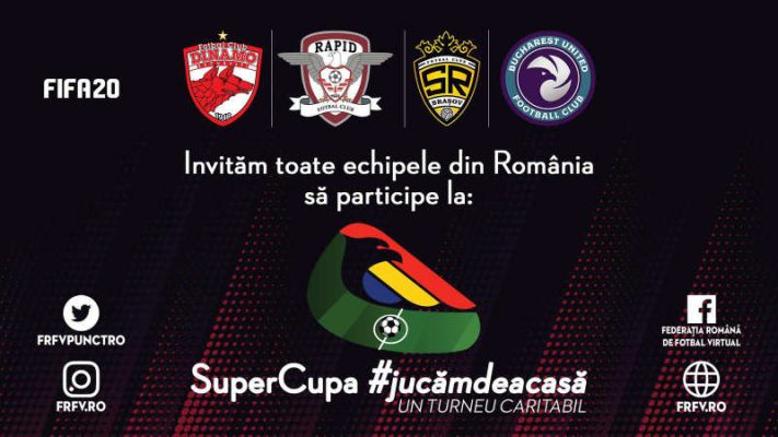 Fotbal virtual: SuperCupa #jucămdeacasă – Zece echipe s-au calificat în optimi