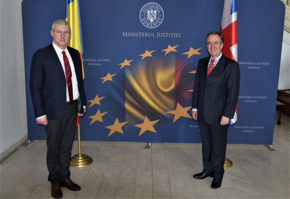 Ministrul Predoiu a discutat cu ambasadorul britanic Noble despre combaterea traficului de fiinţe umane
