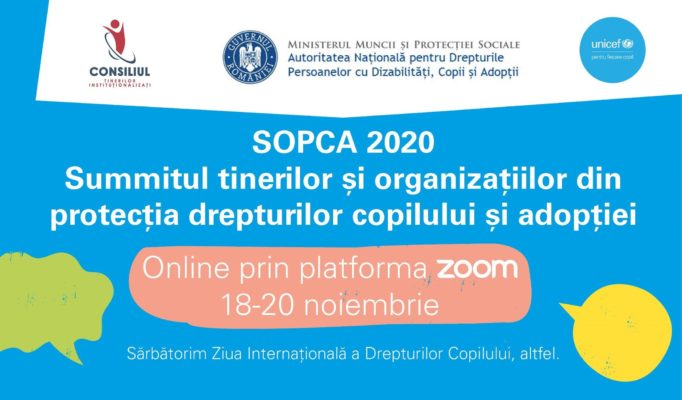 Summitul tinerilor şi organizaţiilor din protecţia drepturilor copilului şi adopţie – între 18 şi 20 noiembrie