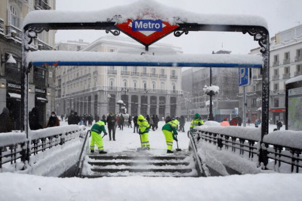 Spania: Ninsoarea-record din Madrid a provocat daune de 1,7 miliarde de dolari