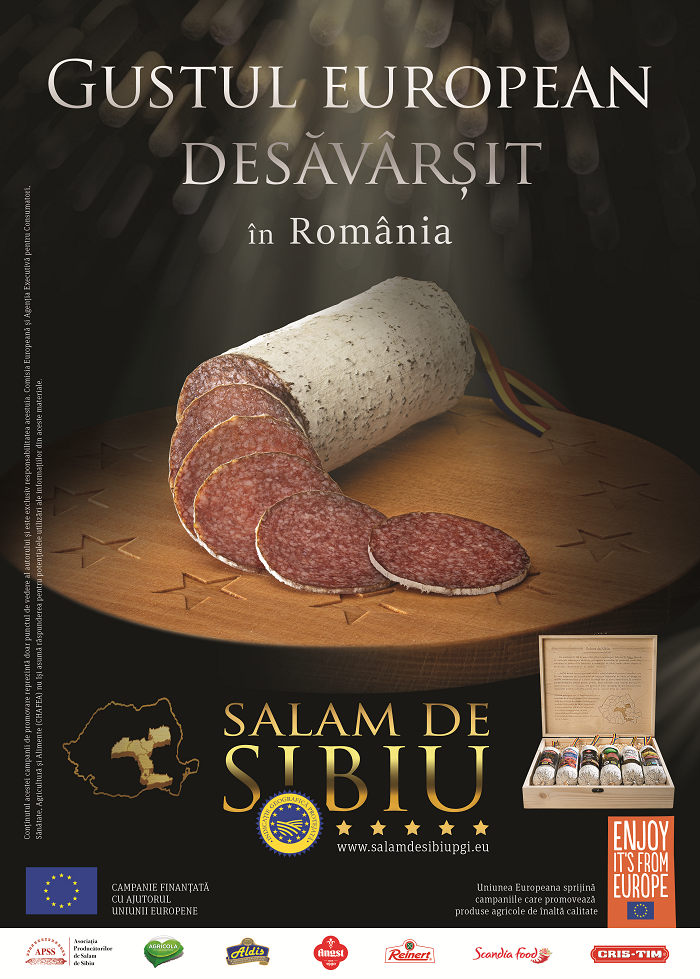 Salamul de Sibiu – Indicaţie Geografică Protejată – Gust European desăvârşit!