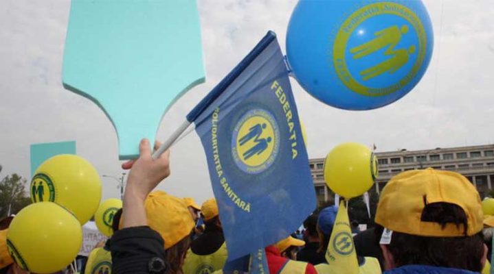 Solidaritatea Sanitară protestează luni şi marţi la Parlament