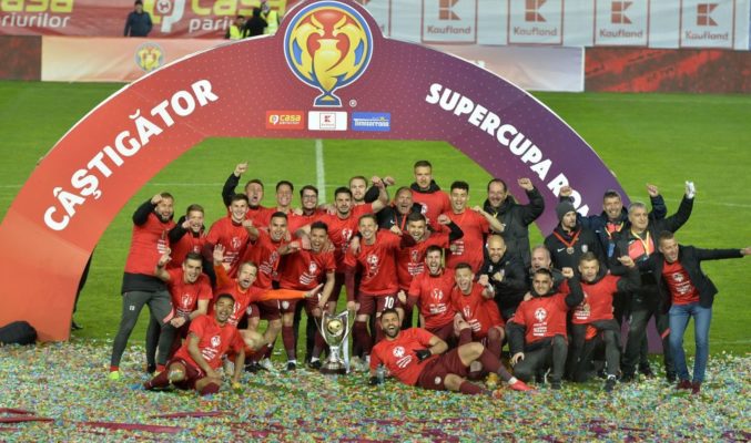 Fotbal: CFR Cluj a câştigat Supercupa României, după 4-1 cu FCSB la loviturile de departajare