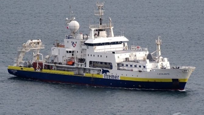 O navă de cercetări franceză, implicată în disputa maritimă dintre Grecia şi Turcia