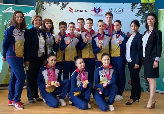 Gimnastică aerobică: Cinci medalii pentru România, la Mondialele de juniori