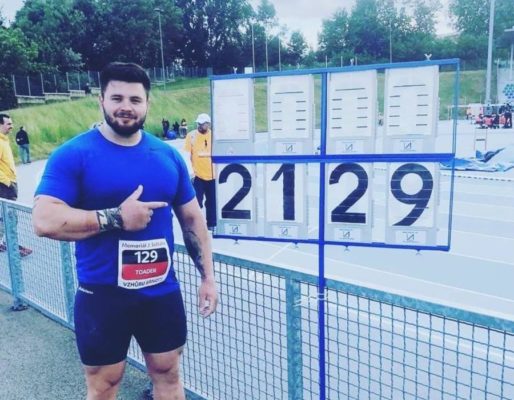 Atletism: Rareş Toader a doborât recordul naţional la aruncarea greutăţii şi s-a calificat la JO 2020