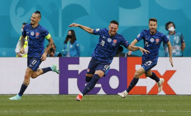 Fotbal – EURO 2020: Slovacia, victorioasă în faţa Poloniei cu 2-1