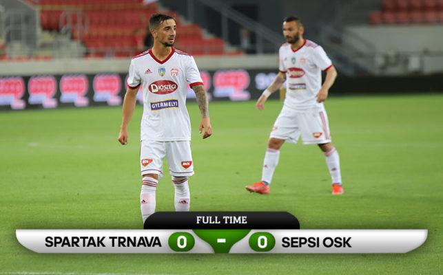 Fotbal – Europa Conference League: Spartak Trnava – Sepsi OSK 0-0, în turul 2 preliminar