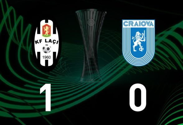 Fotbal: Universitatea Craiova a pierdut în Albania, 0-1 cu Laci, la debutul în Europa Conference League