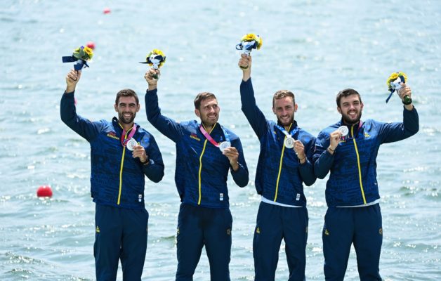 JO 2020 – Canotaj: România, medaliată cu argint la Tokyo în proba masculină de patru rame
