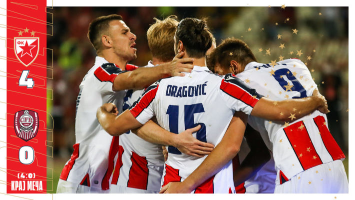 VIDEO Fotbal: CFR Cluj, învinsă de Steaua Roşie Belgrad cu 4-0, în play-off-ul Europa League