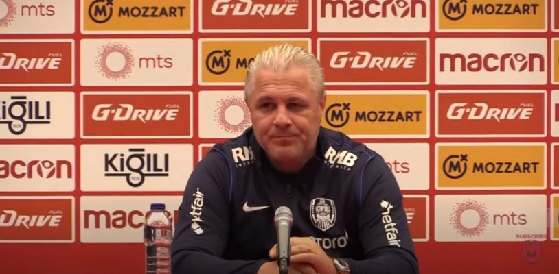 Fotbal: Şumudică (CFR), la finalul partidei pierdute cu Steaua Roşie Belgrad – Am avut o prestaţie ruşinoasă