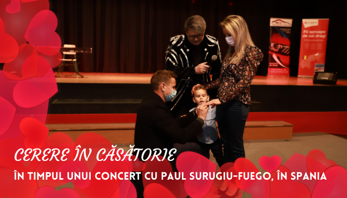 Cerere în Căsătorie, în timpul unui Concert cu Paul Surugiu-Fuego, în Spania