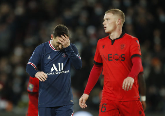 Fotbal: Paris Saint-Germain, cu Messi printre titulari, ţinută în şah pe teren propriu de OGC Nice