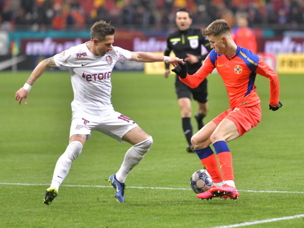Fotbal: FCSB a smuls in extremis egalul în derby-ul cu CFR Cluj, 3-3
