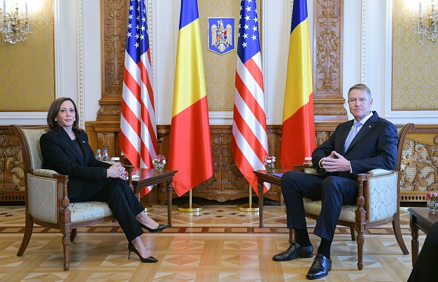 VIDEO Vicepreşedintele SUA, Kamala Harris, la Bucureşti; întrevedere cu preşedintele Iohannis şi premierul Ciucă