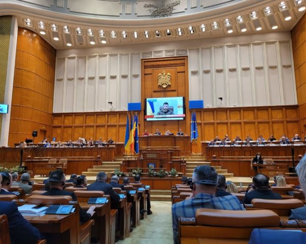 VIDEO Preşedintele Ucrainei, Volodimir Zelenski, discurs în Parlamentul României