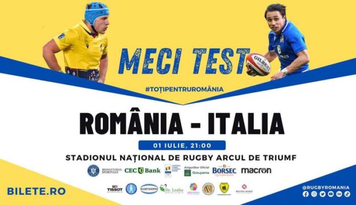 Rugby: România întâlneşte Italia la Bucureşti, după 18 ani, într-un meci test