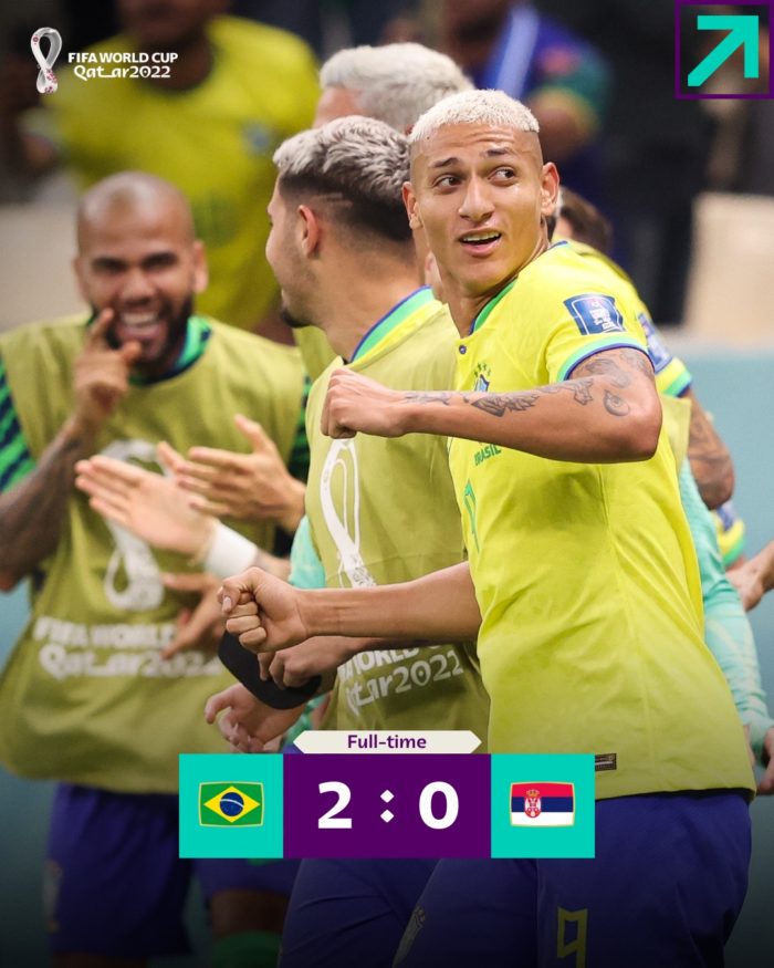 Fotbal – CM 2022: Brazilia a debutat cu dreptul la turneul din Qatar, 2-0 cu Serbia