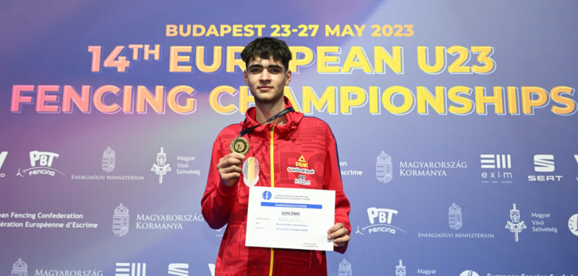 Scrimă: Radu Niţu, medaliat cu aur în proba masculină de sabie la Europenele Under-23