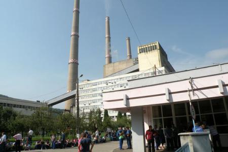 Hunedoara: Protest spontan la termocentrala Mintia
