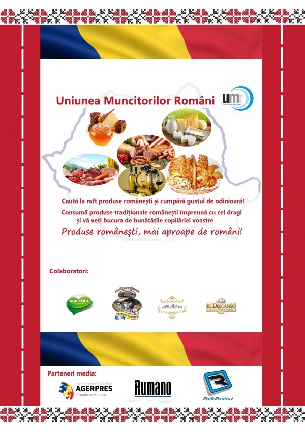 Uniunea Muncitorilor Români desfășoară o Campanie de promovare a produselor românești
