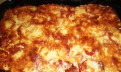 Cartofi cu kaizer si legume la cuptor