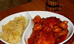 Copanele de pui, cu ciuperci si usturoi