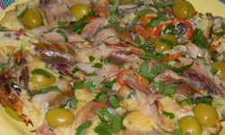 Omleta cu peste afumat